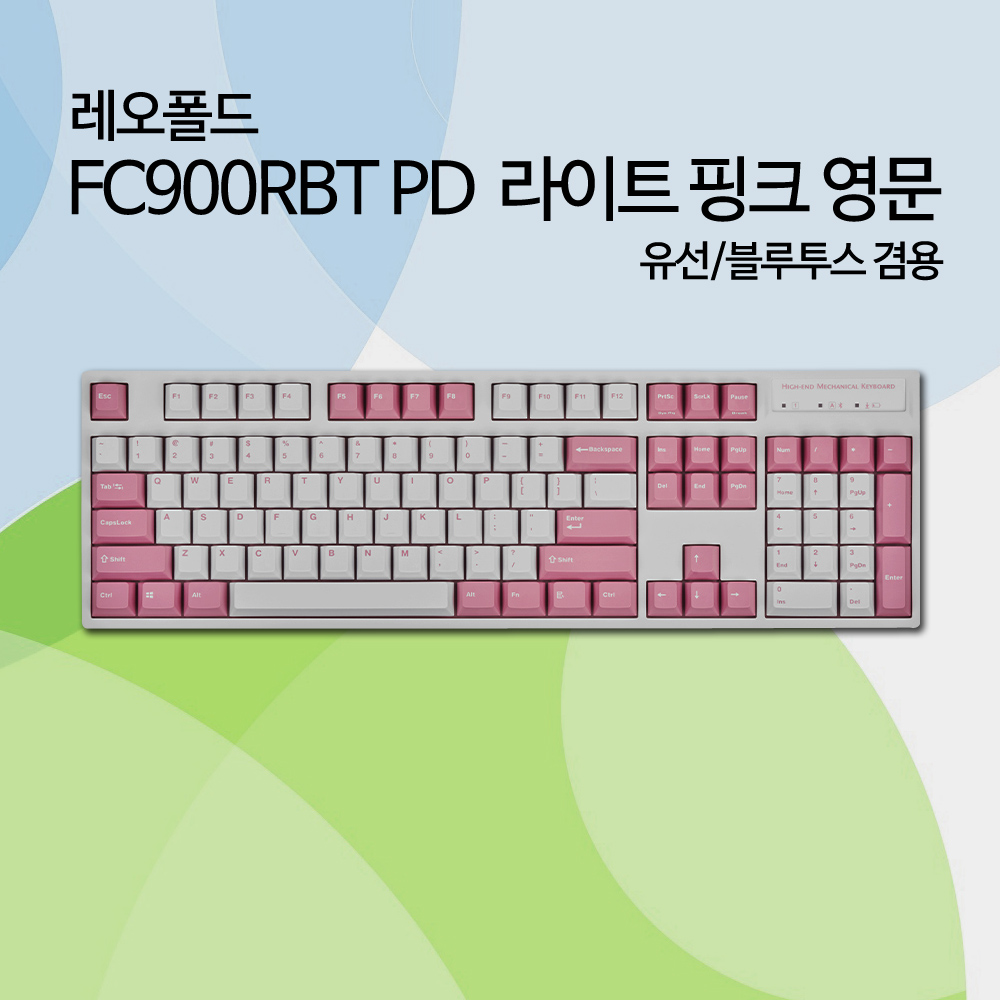 레오폴드 FC900RBT PD 라이트 핑크 영문 클릭(청축)